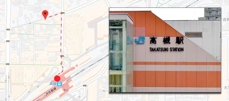 1.JR高槻駅 中央出口から北口へ